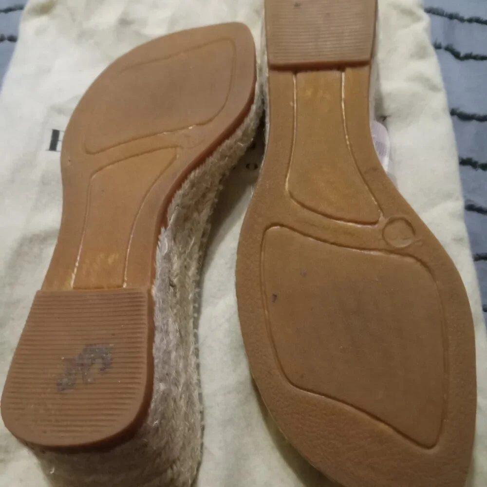 Vintage Burberry Pink Nova Check Linen Espadrille - Picture 2 of 3